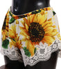 Dolce & Gabbana Sunflower Lace Lingerie Shorts - Silk Blend