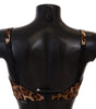 Dolce & Gabbana Elegant Silk Leopard Print Bra
