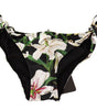 Dolce & Gabbana Elegant Lily-Print Bikini Bottom