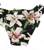 Dolce & Gabbana Elegant Lily-Print Bikini Bottom