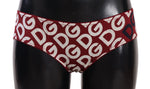 Bas de bain Dolce &amp; Gabbana Chic Bordeaux Blanc Logo