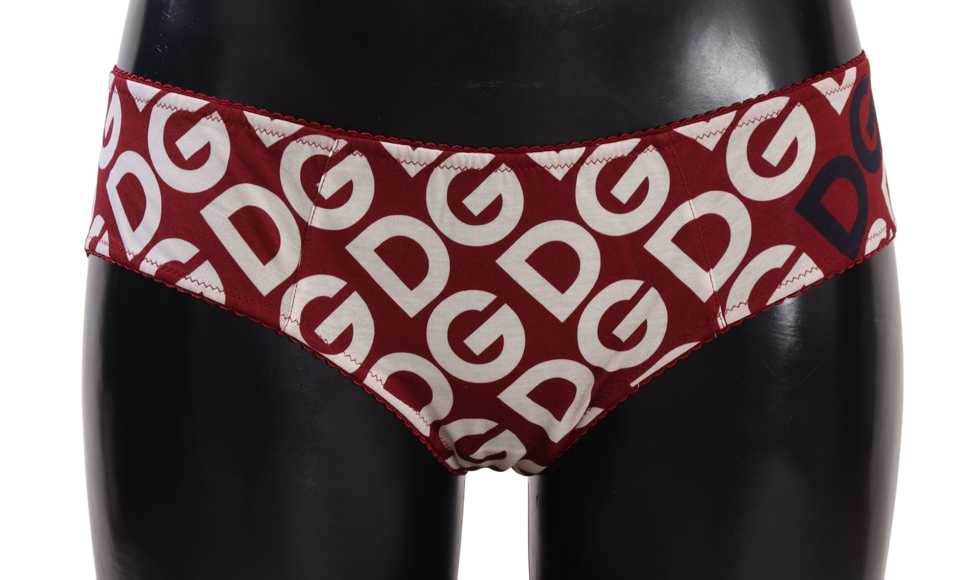Bas de bain Dolce &amp; Gabbana Chic Bordeaux Blanc Logo