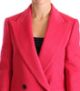 Dolce & Gabbana Pink Double Breasted Trenchcoat Jacket