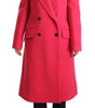 Dolce & Gabbana Pink Double Breasted Trenchcoat Jacket