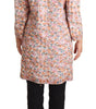 Dolce & Gabbana Multicolor Floral Print Silk Trench Coat Jacket
