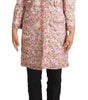 Dolce & Gabbana Multicolor Floral Print Silk Trench Coat Jacket