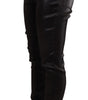 Dolce &amp; Gabbana Elegant Slim Fit Shimmer Cropped Pants