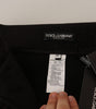 Dolce &amp; Gabbana Elegant Slim Fit Shimmer Cropped Pants