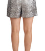 Mini-short taille haute en brocart floral chic Dolce & Gabbana