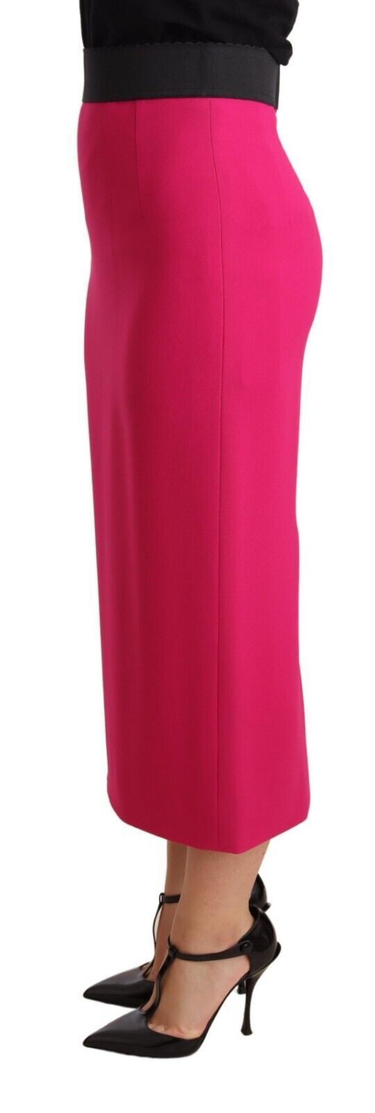 Dolce &amp; Gabbana Elegant High-Waisted Pencil Skirt in Pink