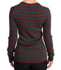 Dolce & Gabbana Multicolor Striped Crew Neck Pullover Sweater