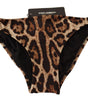 Bas de bikini élégant à imprimé léopard Dolce & Gabbana
