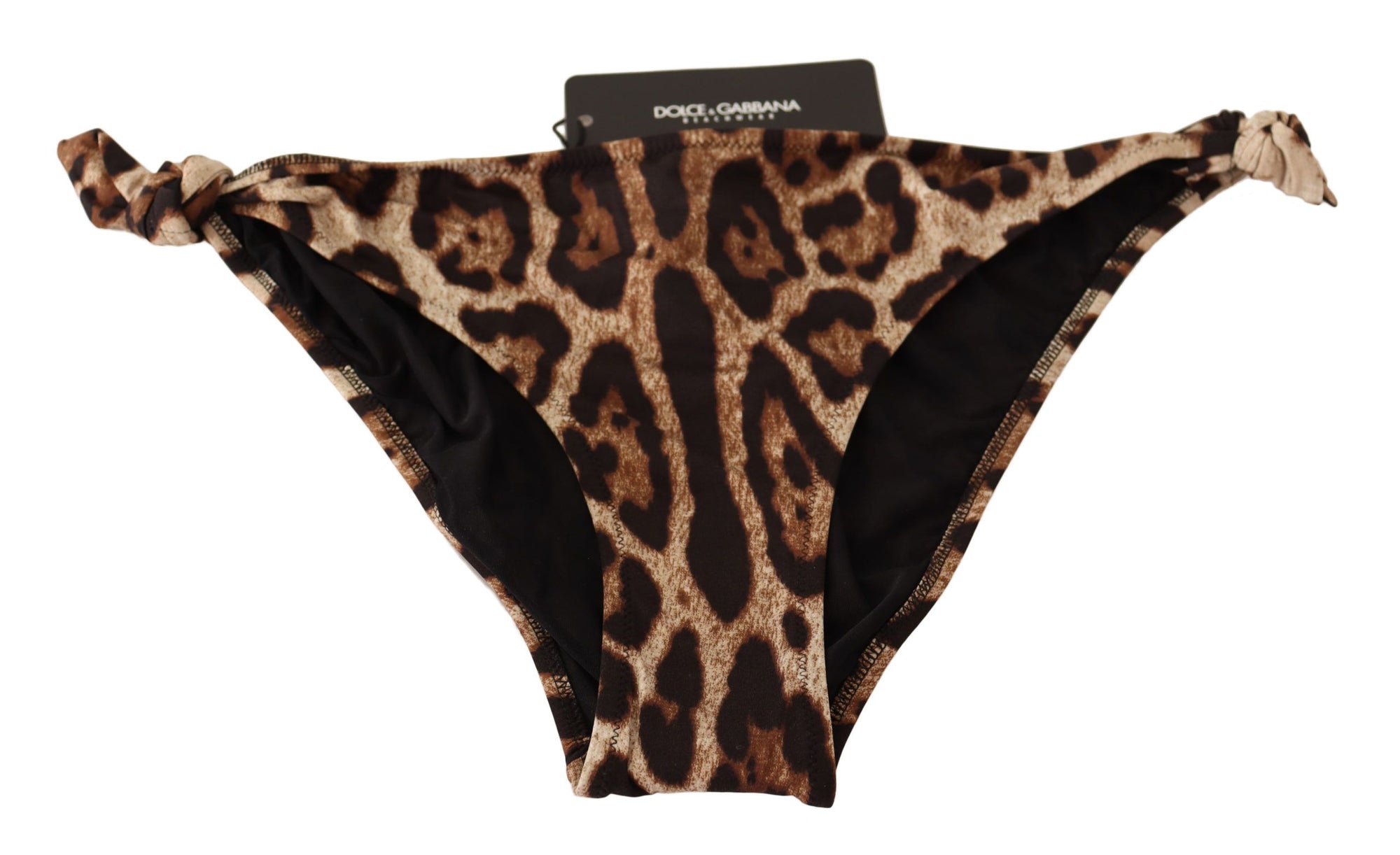 Bas de bikini élégant à imprimé léopard Dolce & Gabbana