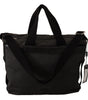 Dolce & Gabbana Black Denim Leather Shoulder Strap Messenger Bag