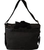 Dolce & Gabbana Black Denim Leather Shoulder Strap Messenger Bag