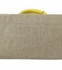 Dolce & Gabbana Beige Gold Chain Strap Shoulder Sling Purse Tote Bag