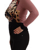 Dolce & Gabbana Pink Cashmere Crewneck Sartoria Pullover Sweater