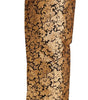 Dolce &amp; Gabbana Elegant Floral Jacquard High Waist Trousers