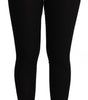 Dolce &amp; Gabbana Black High Waist Cashmere Tights Pants