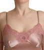 Dolce & Gabbana Pink Lace Long Bodycon Maxi Polyester Dress