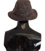 Dolce & Gabbana Gray Melange Blended Textured Tweed Hat