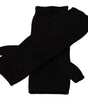 Dolce & Gabbana Elegant Black Cashmere Fingerless Gloves