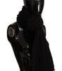 Dolce & Gabbana Elegance Unleashed Black Wool Scarf