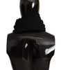 Dolce & Gabbana Elegance Unleashed Black Wool Scarf