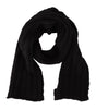 Dolce & Gabbana Elegance Unleashed Black Wool Scarf