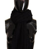 Dolce & Gabbana Elegance Unleashed Black Wool Scarf