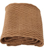 Dolce & Gabbana Dark Brown Wrap Shawl Knitted Camel Scarf