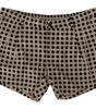 Dolce & Gabbana Black White Polka Dots Cotton Linen Shorts
