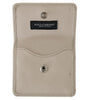 Dolce & Gabbana White Dauphine Leather Holder Pocket Wallet Condom Case