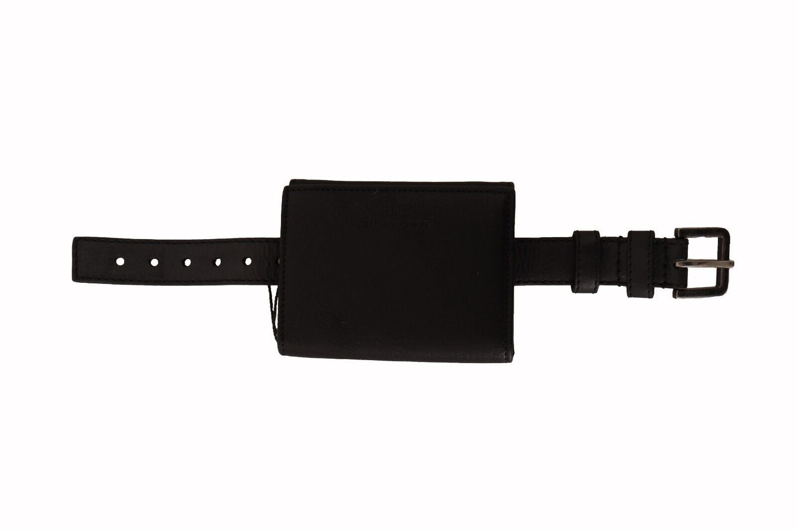Dolce & Gabbana Élégant trousse multi-poches en cuir noir