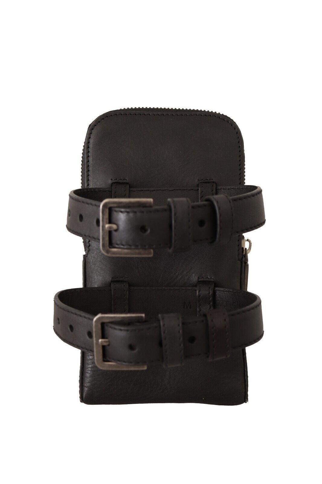 Dolce & Gabbana - Élégant kit multi-bracelets en cuir noir à double bride