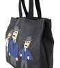 Dolce & Gabbana Elegant Black Leather Tote for Men