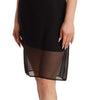 Dolce & Gabbana Black Silk Stretch Crystal Sheath Mini Dress