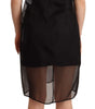 Dolce & Gabbana Black Silk Stretch Crystal Sheath Mini Dress