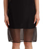 Dolce & Gabbana Black Silk Stretch Crystal Sheath Mini Dress