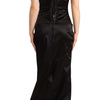 Dolce & Gabbana Black Silk Stretch Sheath Mermaid Gown Dress