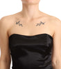 Dolce & Gabbana Black Silk Stretch Sheath Mermaid Gown Dress