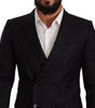 Dolce & Gabbana Black Dotted Double Breasted MARTINI Jacket