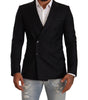 Dolce & Gabbana Black Dotted Double Breasted MARTINI Jacket