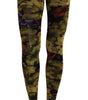 Dolce & Gabbana Elegant Black Grapes Printed Nylon Tights