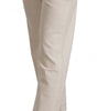Dolce &amp; Gabbana Chic Off-White Cropped Jeans - Fashionista Must-Have