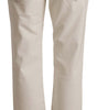 Dolce &amp; Gabbana Chic Off-White Cropped Jeans - Fashionista Must-Have