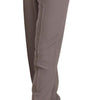 Armani Brown High Waist Silk Tapered Long Pants
