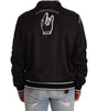 Dolce & Gabbana Black Logo Zipper Superstizione Sweater