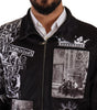 Dolce & Gabbana Black Logo Zipper Superstizione Sweater