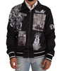 Dolce & Gabbana Black Logo Zipper Superstizione Sweater